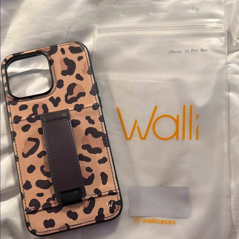 Wallis Brown Leopard Print Smartphone Case with Strap